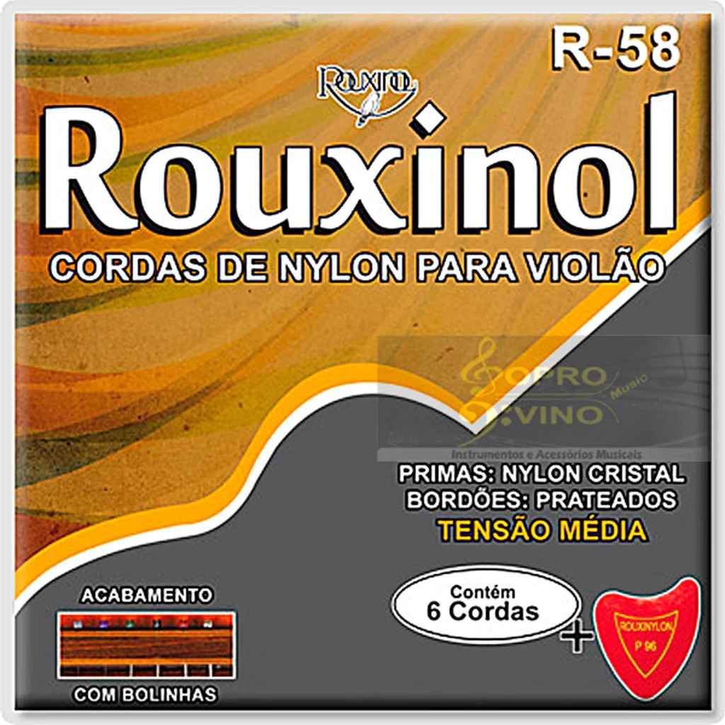 ENC. VIOLAO NYLON ROUXINOL R58